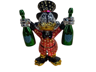 Dagobert Duck Beeld, Lior24, Zwart / Zilver / Goud / Rood / Groen